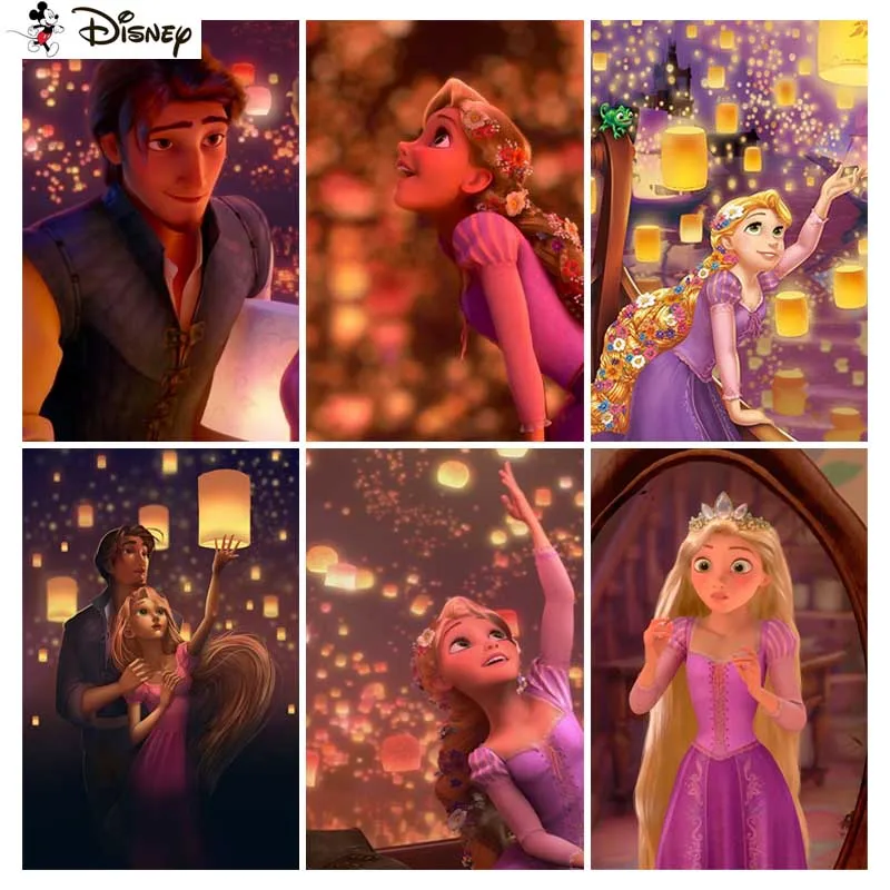 

Алмазная живопись «мультяшная принцесса», алмазная вышивка «сделай сам» из мультфильма, полное украшение для дома, квадратные и круглые бр...