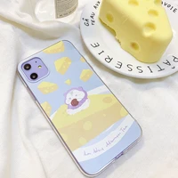starry forest cute mouse on the cheese illustrated original design cases for iphone 11promax xr xsmax 8p 7plus for girl
