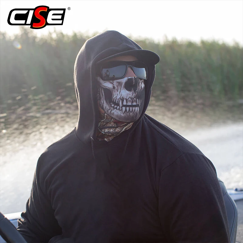 3D бесшовный Череп Балаклава волшебная маска для лица теплая мотоциклетная мото