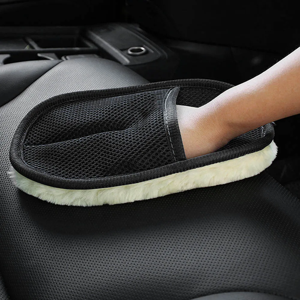 Перчатки для чистки автомобилей высокой плотности плюшевые чистящие перчатки