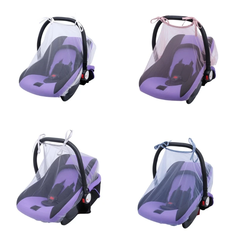 

1Pc Baby Stroller Mosquito Bug Net 31"43" t Insect Netting Cover Multi Color for Pram Buggy Infant Carriers Car Seats