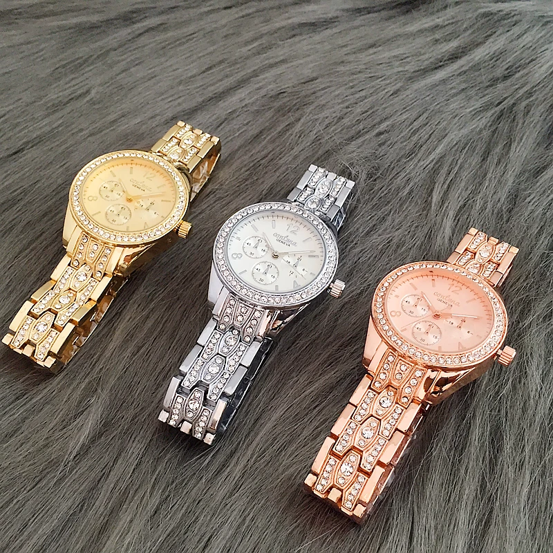 Женские наручные часы Contena роскошные элегантные quartzlady с бриллиантами стразы |