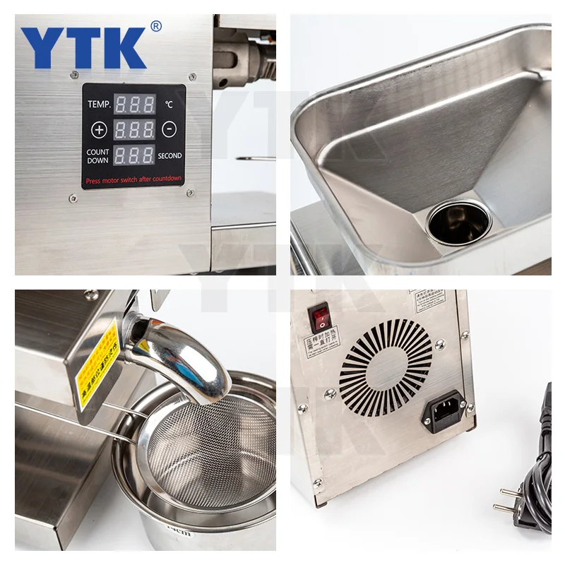 

MX10 Hydraulic Press Full Automatic Stainless Steel Oil Press Small Commercial Oil Press Sunflower Oil Press 220V / 110V