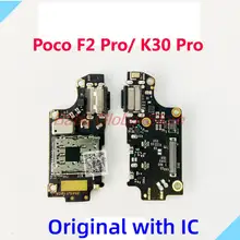Original For Xiaomi Poco F2 Pro USB Charging Port Board Flex Cable Connector Mic Parts For Redmi K30 Pro Microphone Module