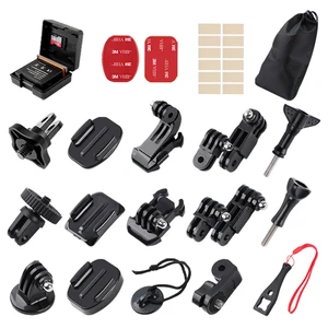 LANBEIKA для Gopro 10 9 8 7 6 адаптер изогнутое плоское поверхностное крепление базовый Аккумулятор Чехол J-hook Защитная Пряжка длинный винт удлинитель