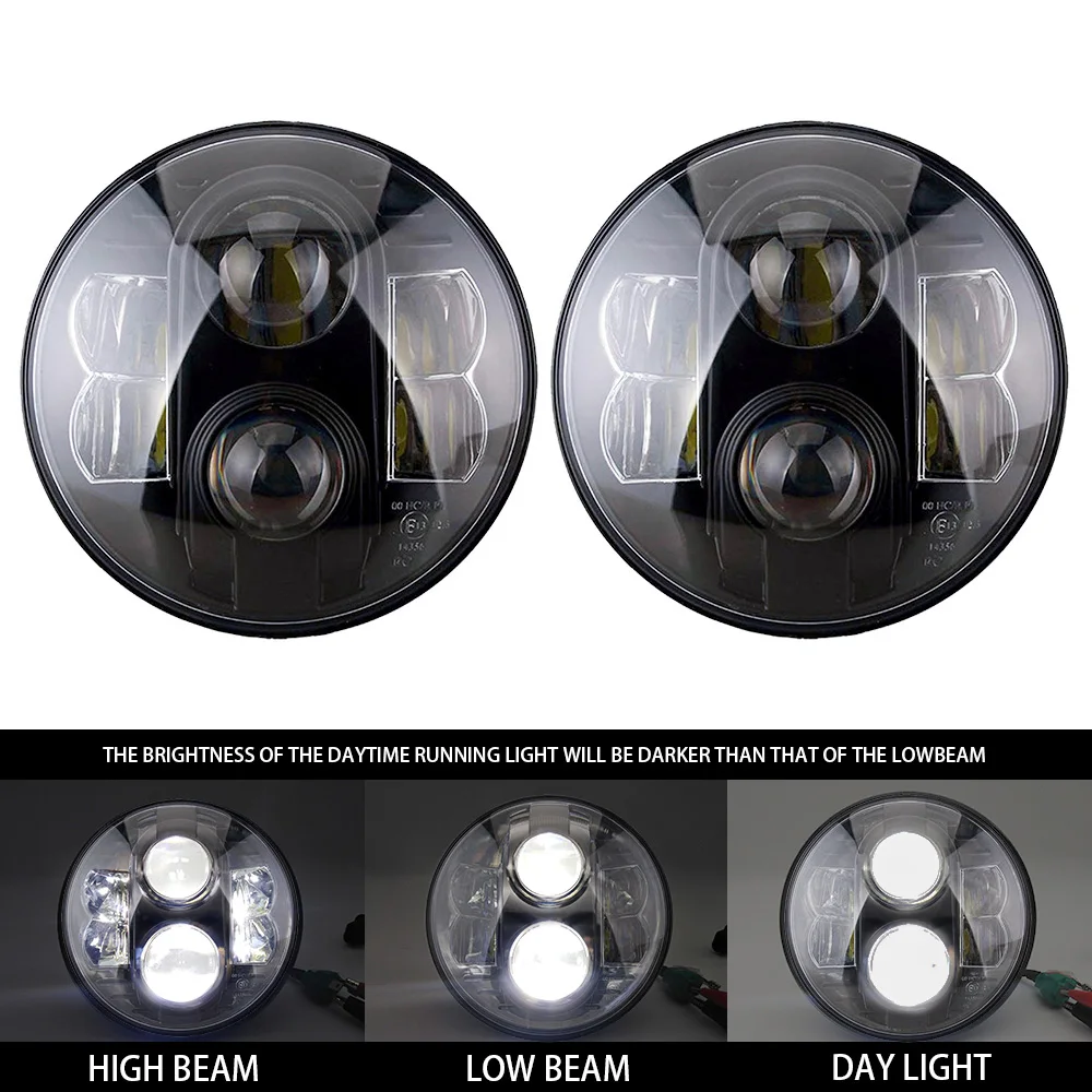 

2pcs 7Inch 80W Projector Led Headlight For Jeep Wrangler Jk LJ TJ CJ For Land Rover Defender 4x4 Off road lamp Car Accessories