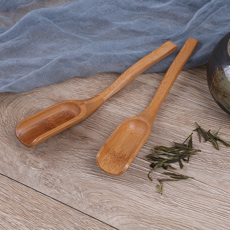 Ложка для чая кофе меда соуса Бамбуковая Лопата матча порошок чайная ложка