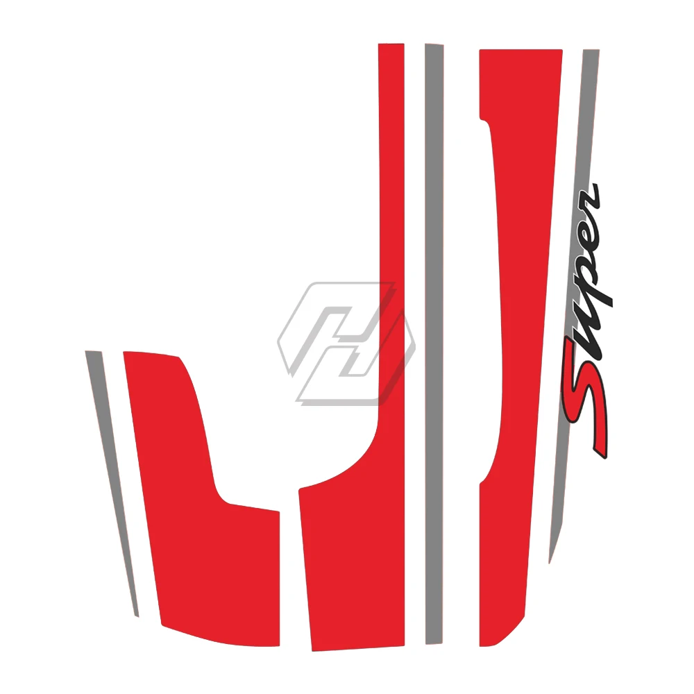 

Motorcycle Front Frame Decals Kit Case for Piaggio Vespa GTV GTS 250 300 300ie Super