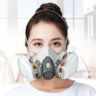 Противопылевая маска с фильтром, защитные очки, респиратор для химической покраски, полировки, многоразовая, моющиеся
