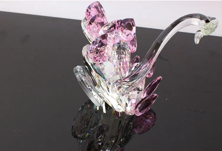 Новый хрустальный орнамент в виде лебедя свадебные предметы практичный домашний