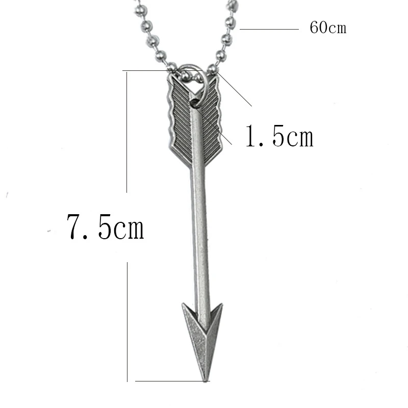 

Fashion Vintage Arrow Pendant Men Necklace Stainless Steel Trendy Hip Hop Punk Male Chain Simple Gift Jewelry