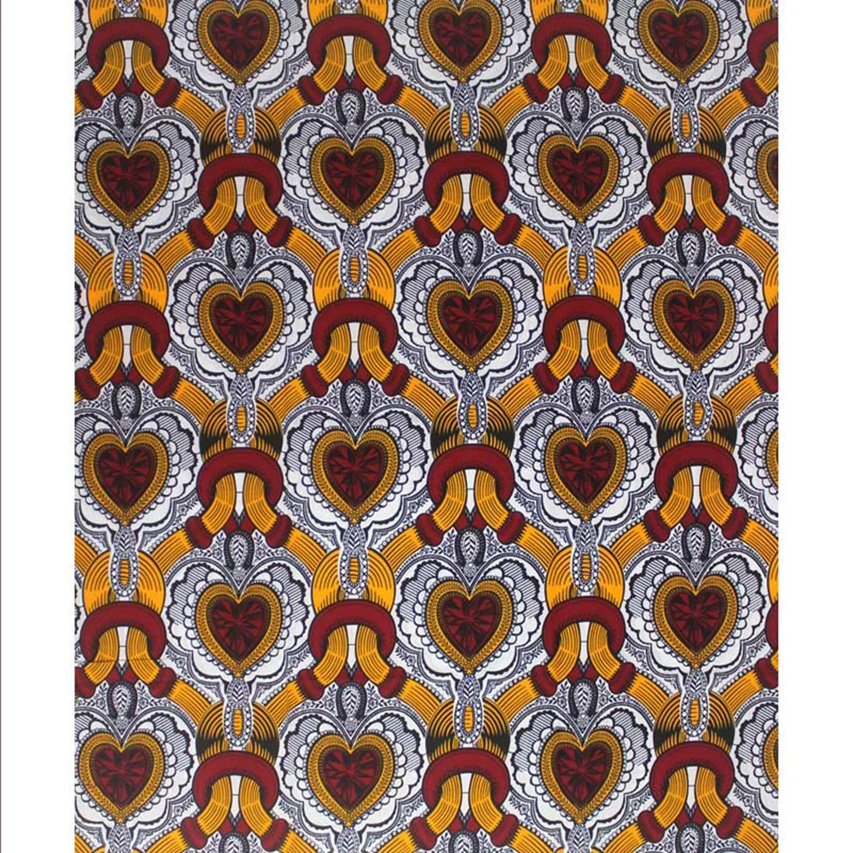 

6 Yards African Mitex Wax Print Ankara Fabrics Kitenge/Pagnes/Tissues Africain/ Lapa/Chitenge Y-587