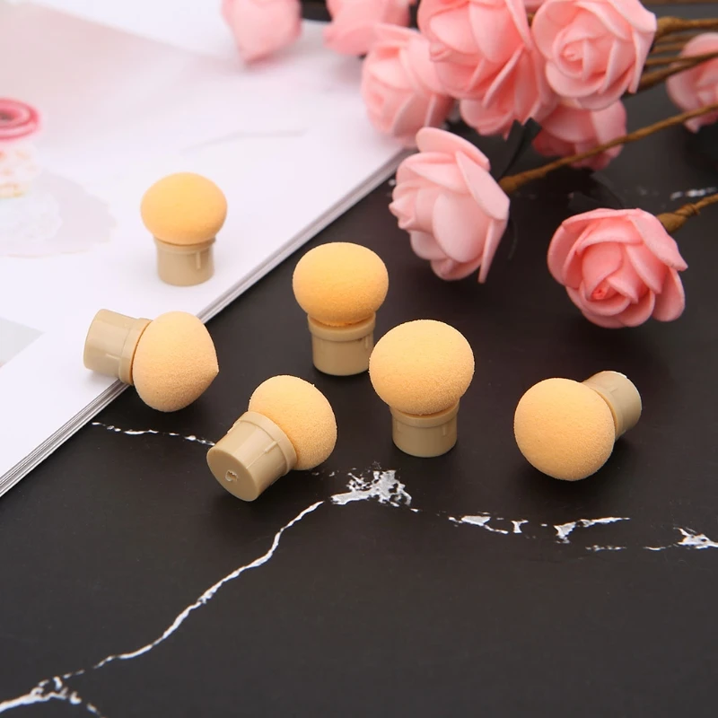6 шт. губка головки порошок кисть Тени градиентная Ручка Маникюр ногтей