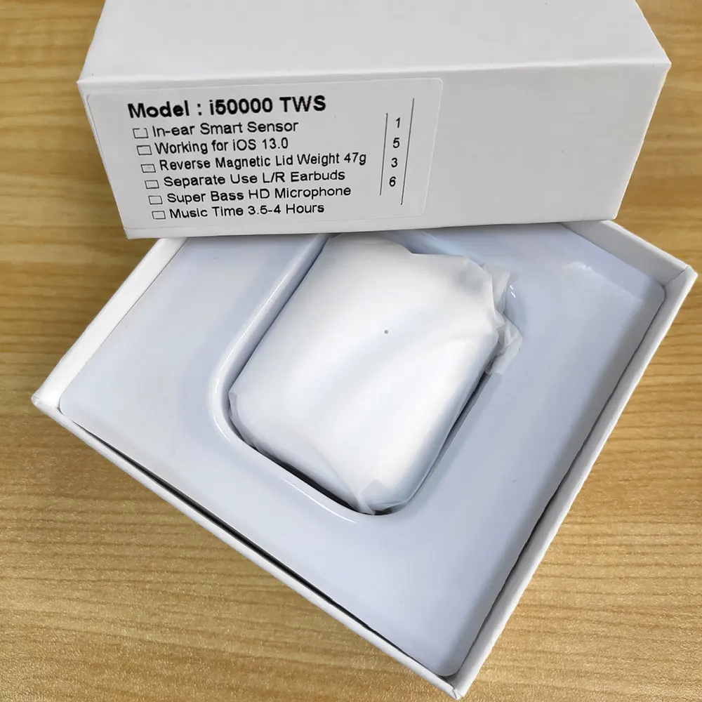 White i50000 tws I50000 TWS-вкладыши беспроводная гарнитура pop-up 8D сабвуфер Bluetooth 5,0 гарнитура i50000 гарнитура PK i9999 i20000 TWS - Цвет: White i50000 tws