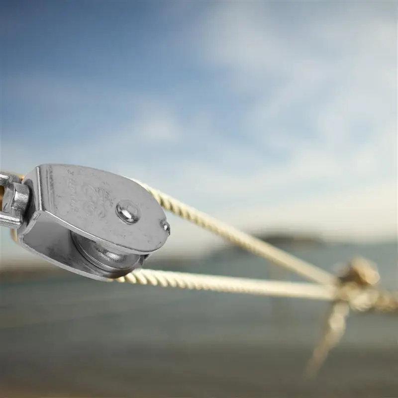 

1 Pc Stainless Steel Pulley Durable Bearing Pulley Single Pulley Fixed Lifting Pulley for Factory Office