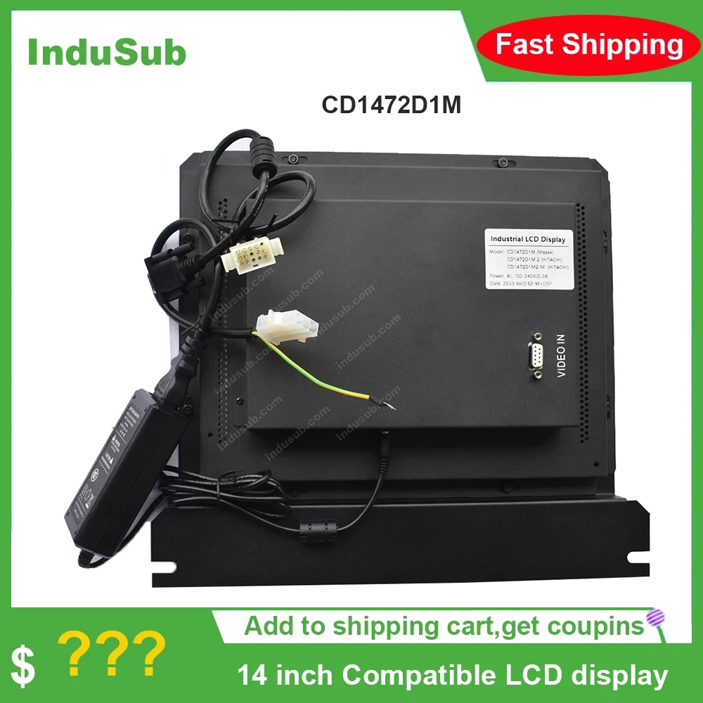 ЖК дисплей CD1472D1M 14 дюймов для Mazak 2 сменный CD1472D1M2 совместимый ЭЛТ