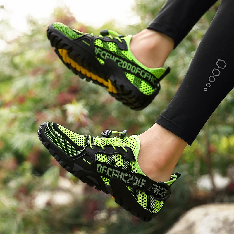 Mode Van Hoge Kwaliteit Unisex Wandelschoenen Sneldrogende Antislip Vrouwen Waden Schoenen Lichtgewicht Ademende Mannen Fitness
