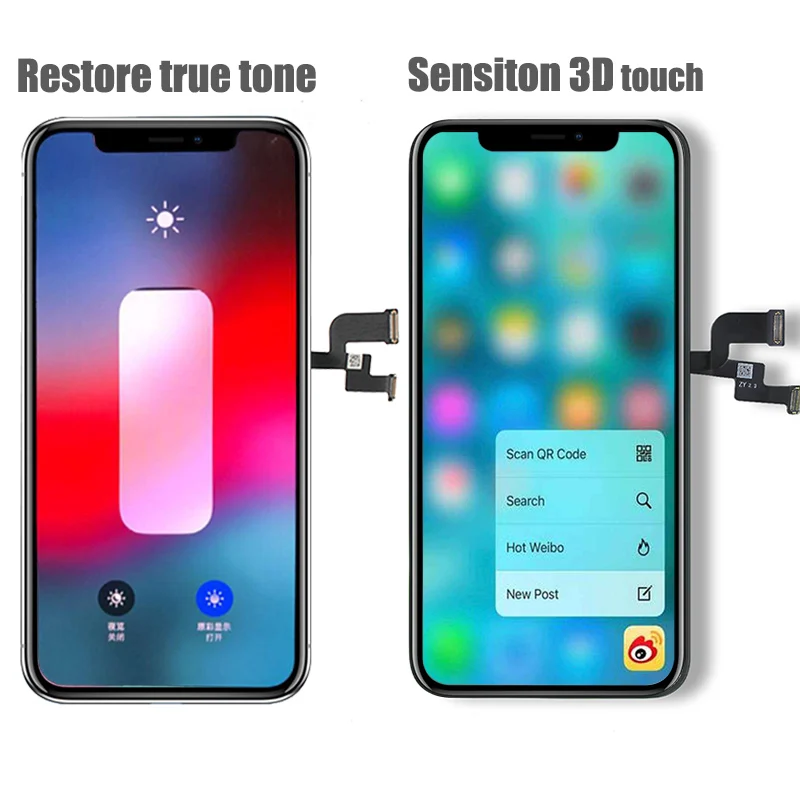 BFOLLOW Copy LCD OLED сборка для iPhone X Сменный дисплей дигитайзер AAA с верным тоном рамка