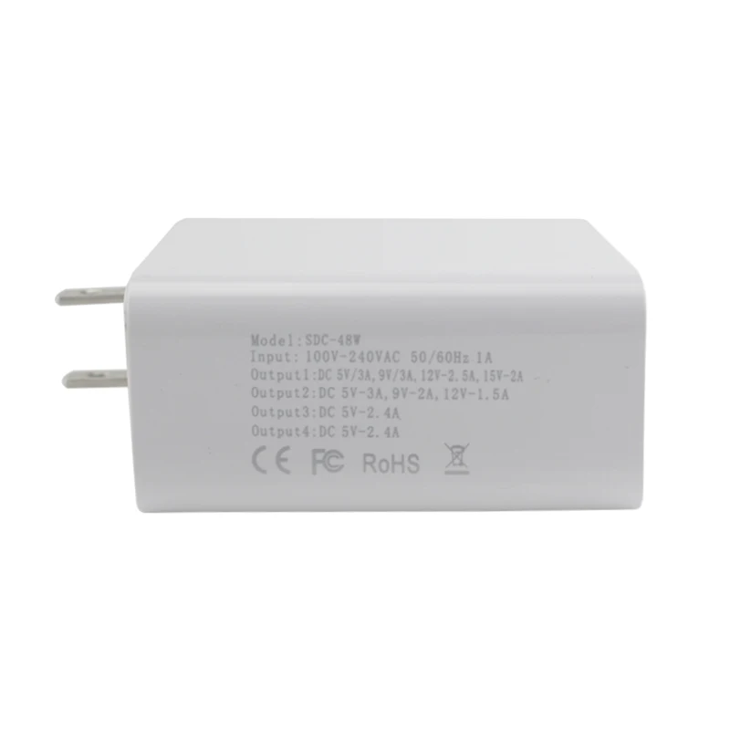 AIFFECT Универсальное зарядное устройство 48 Вт с 4 портами USB быстрая зарядка 3 0 умное