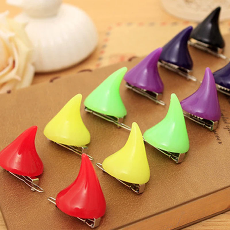 

New Naughty Devil Horn Hairpin Men and Women Dress Up Hairpin Halloween Little Devil Hair Accessories Cute Cosplay Hairpin