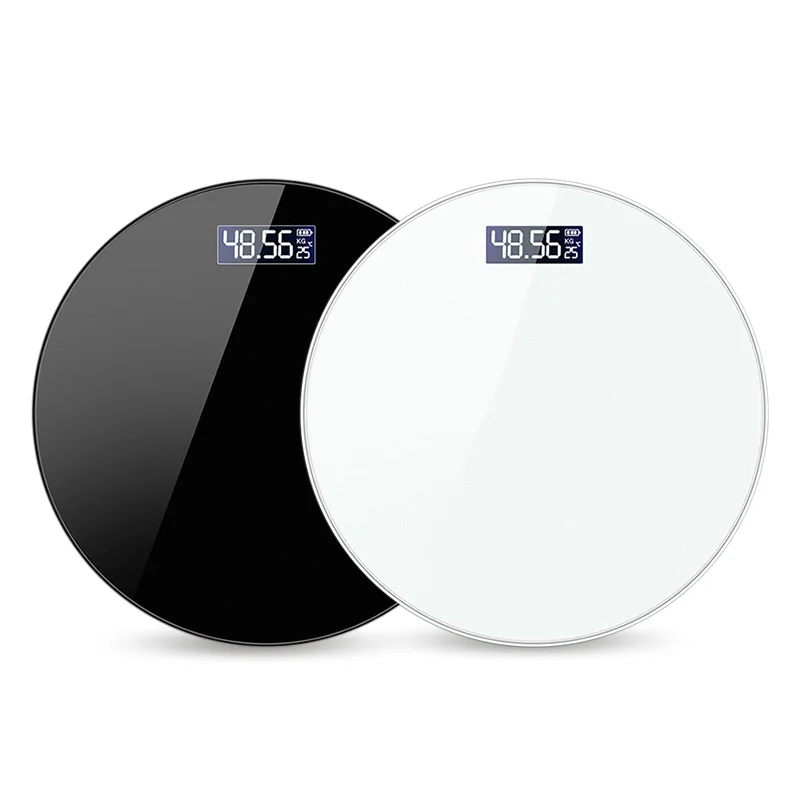 

Bathroom Body Scale Weight Scales Round LED Digital Weighing Scales Electronic ​Scales ​Bath Scale With Temperature Display