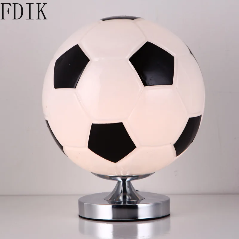 

LED Football Table Lamp Simple Basketball Desk Light for Bedroom Bedside Children's Room Home Decor Luminaria Lighting Fixtures