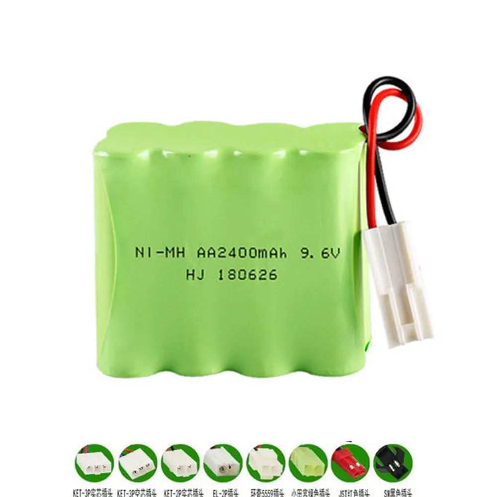 Перезаряжаемая батарея 2400 мА/ч 9 6 в для игрушечного автомобиля танков поезда
