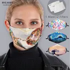 Маска многоразовая для лица с фильтром и регулируемыми ремнями, в стиле ретро, ветрозащитная, смываемая маска