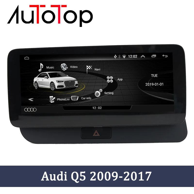 Автомагнитола AUTOTOP 10 25 дюйма DVD для Audi Q5 2009 2017 Android 0 мультимедийный автомобильный