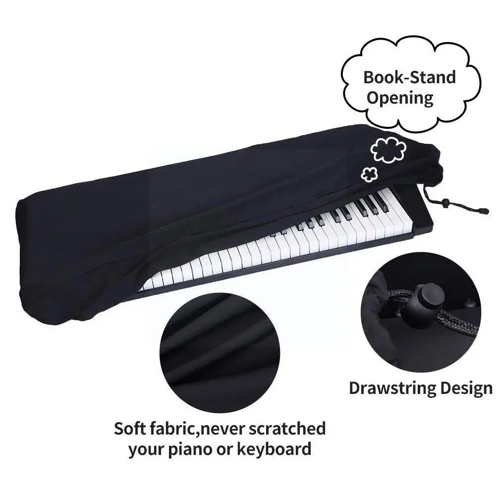

61/88 Keys Piano Keyboard Covers Piano Keyboards Stretchable Clasps Drawstring Covers With Proof Waterproof Folding Locking B4X3
