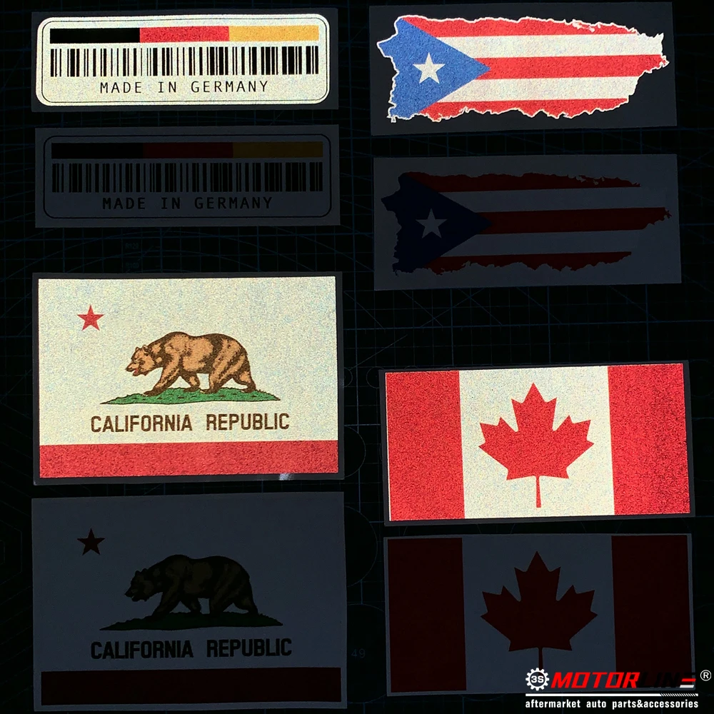 Made In USA barcode American Flag Decal Sticker Car Vinyl Reflective Glossy pick size | Stickers