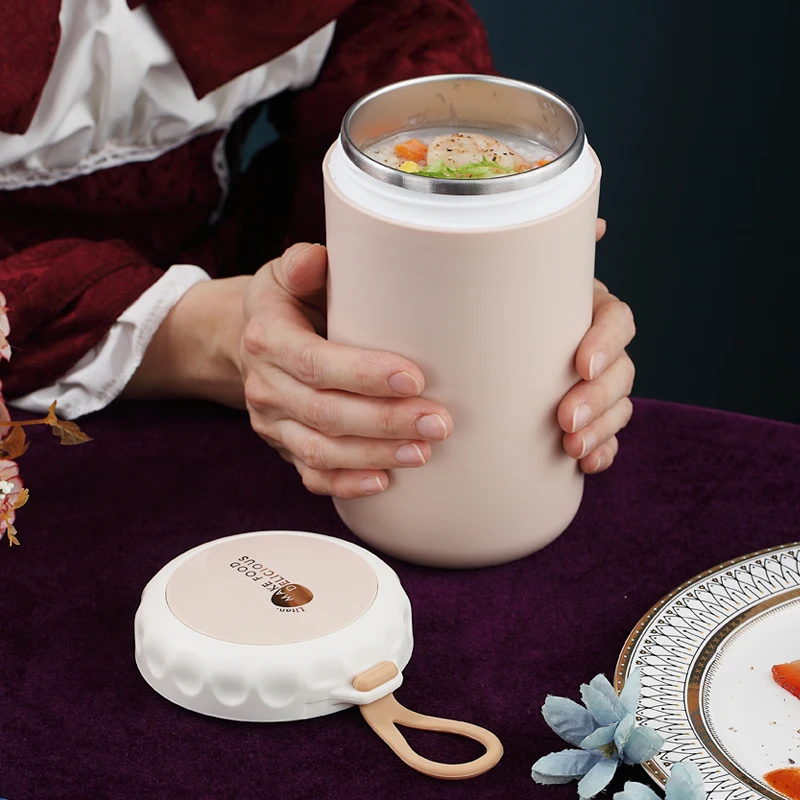 750 мл Еда Термальность фляга утепленная суп термос контейнеры Нержавеющая сталь