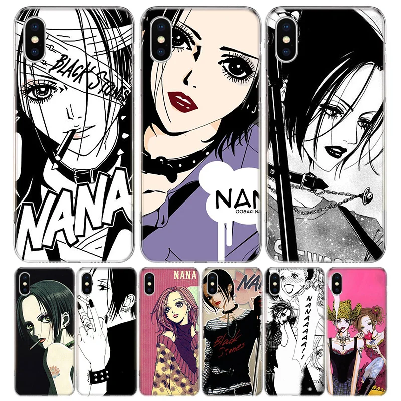 

NaNa Osaki Anime Silicon Call Phone Case For Apple iPhone 11 13 14 Pro Max 12 Mini 7 Plus 6 X XR XS 8 6S SE 5S Cover Coque Case