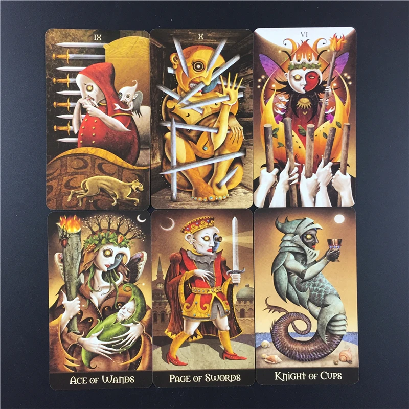 Новые английские настольные игры Deviant Moon Tarot карты английская версия для семьи
