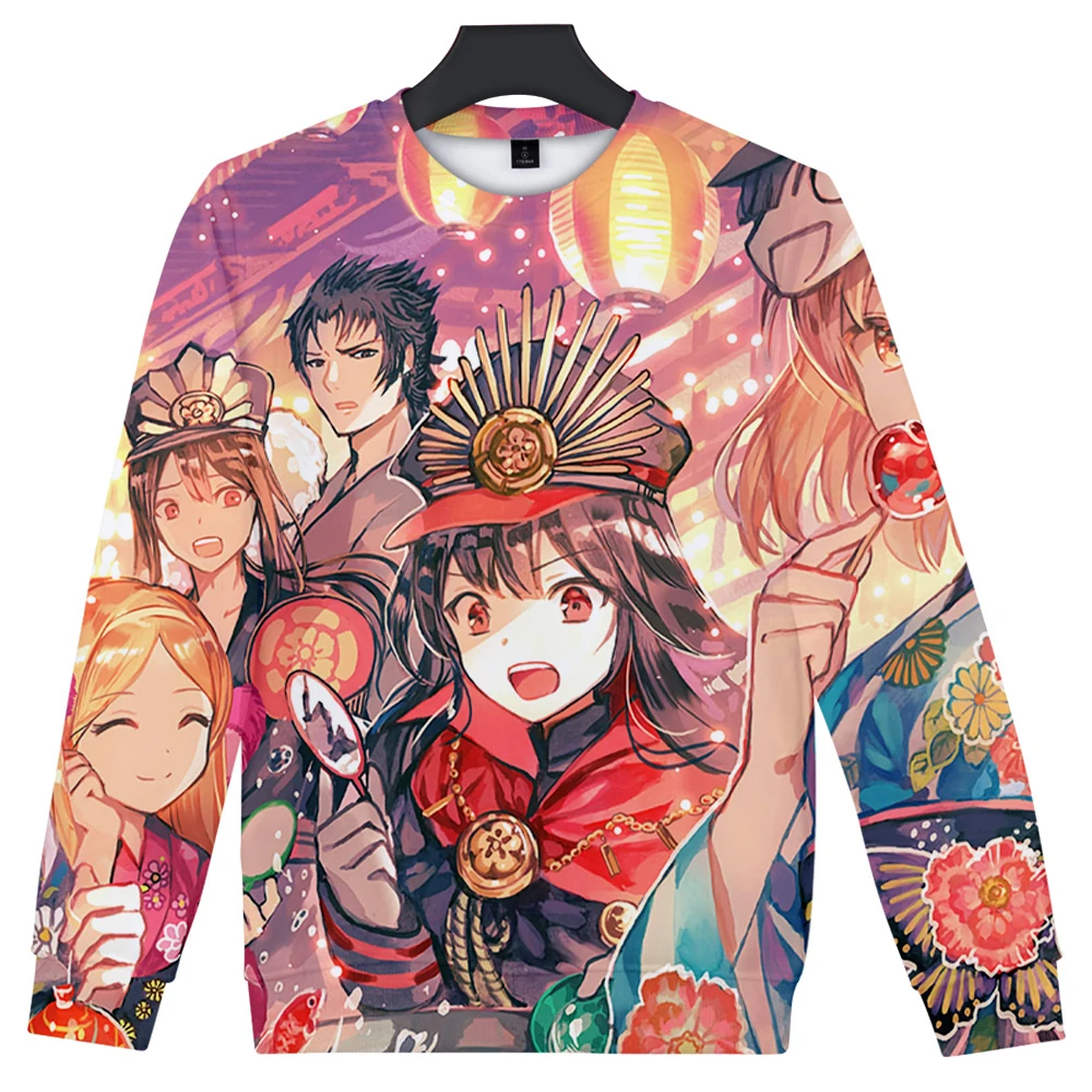

Fate Grand Order 3D худи с круглым вырезом Модный Рисунок Harajuku Удобная хлопковая толстовка унисекс толстовка с круглым вырезом топы