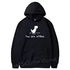 Вы офлайн ошибка 404 страница компьютер динозавр толстовки с длинным рукавом смешной муж бойфренд программатор полиэстер с капюшоном