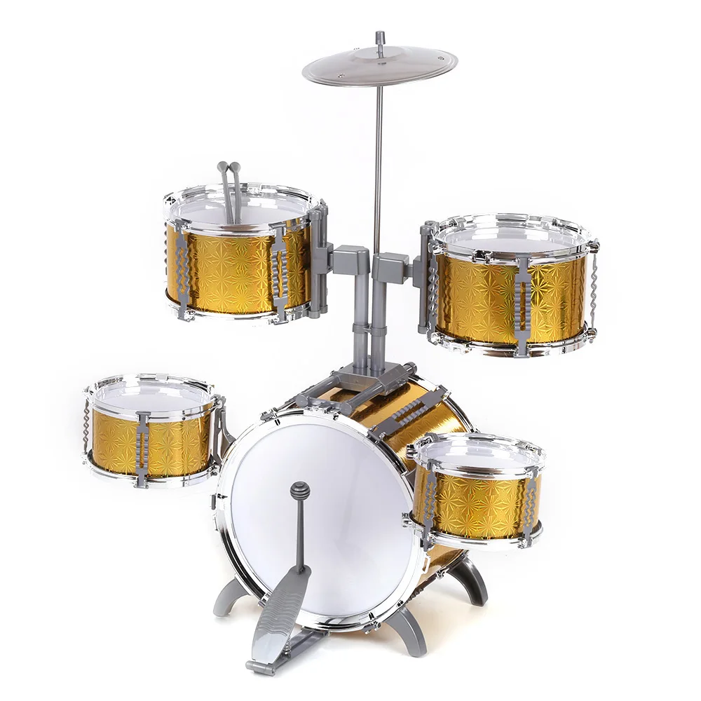 Компактный размер набор барабанов детский музыкальный инструмент игрушка 5 с