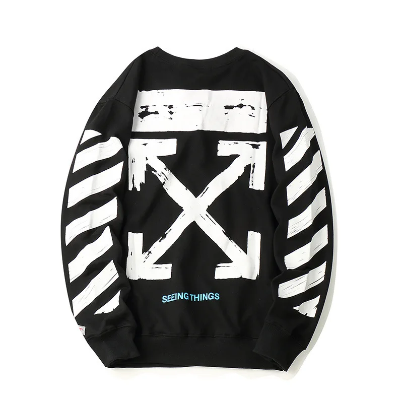 

Ow autumn and winter new fine cotton casual large loose round neck pullover with base