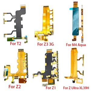 Кнопка включениявыключения питания, кнопка громкости, гибкий кабель для Sony Xperia M4 Aqua T2 T3 Z Ultra Z1 Z2 Z3 Compact Z5 Premium