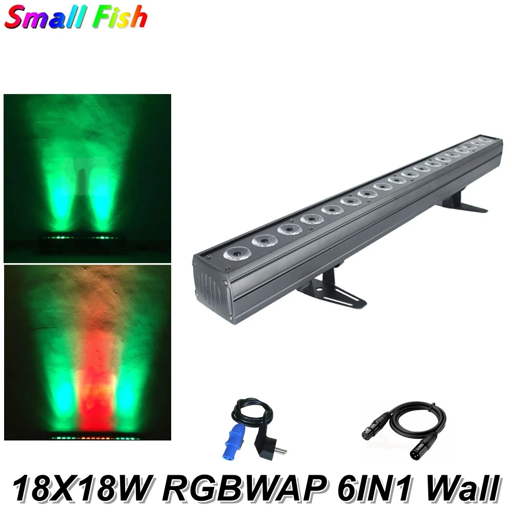 Dj оборудование вечерние светильник 18X18W RGBWAP 6IN1 светодиодный настенный DMX