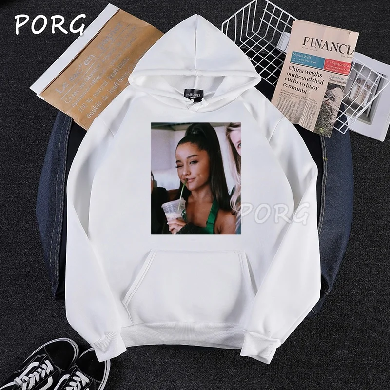 Ariana Grande толстовки мужские толстовки пуловер с капюшоном толстовки мужские/женские Sudaderas Hoddie Moletom Feminino Розовая Одежда