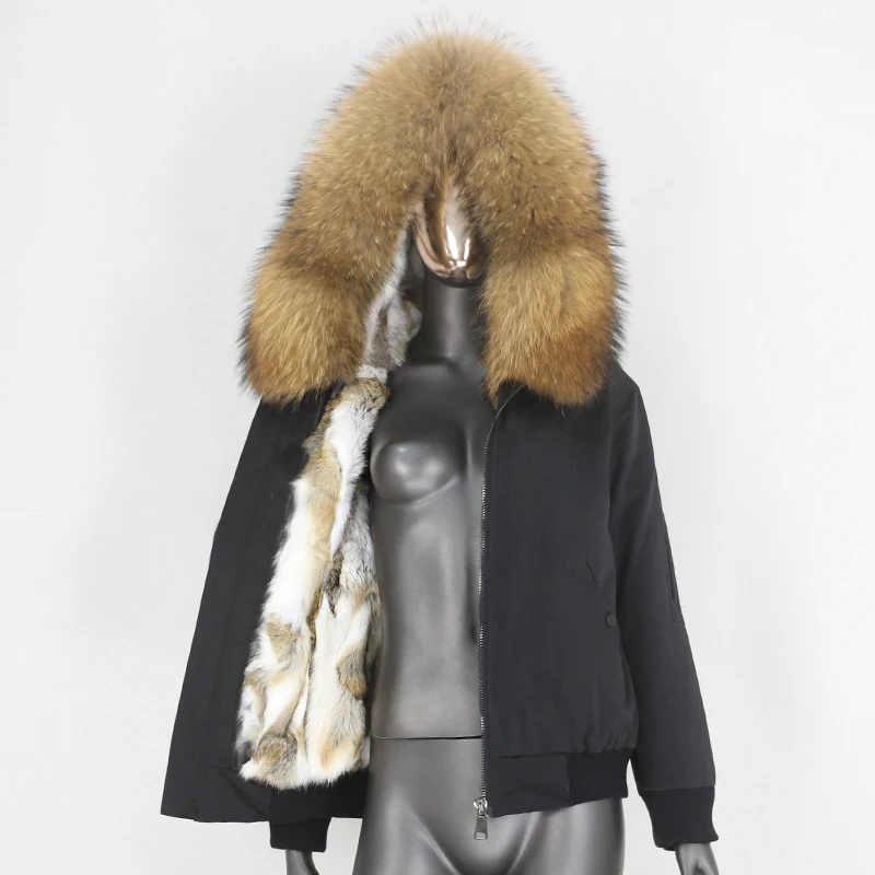 Женская водонепроницаемая зимняя куртка-бомбер