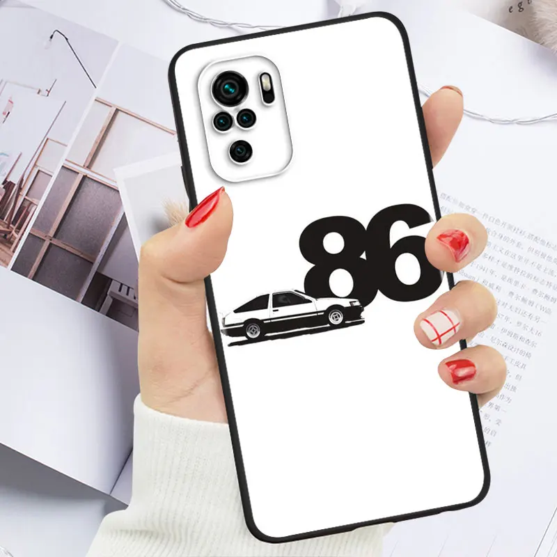 Initial D AE86 For Xiaomi Redmi Note 10S 10 9 9S 9T 8T 8 7 6 5 Pro Max 5A 4X 4 5G Soft Silicone Phone Case