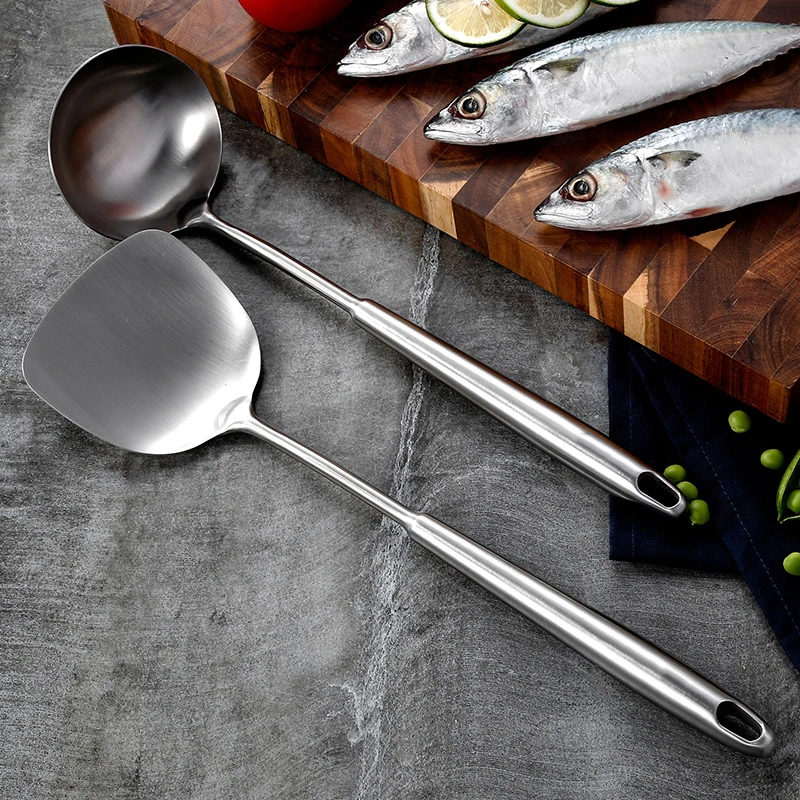 Лопатка для супа с длинной ручкой из нержавеющей стали 304|Поворотники| |