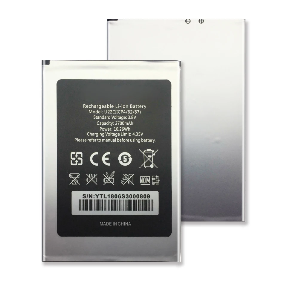 Для Oukitel U22 Battery 2700mAh запасная батарея для мобильного телефона Battery|Аккумуляторы