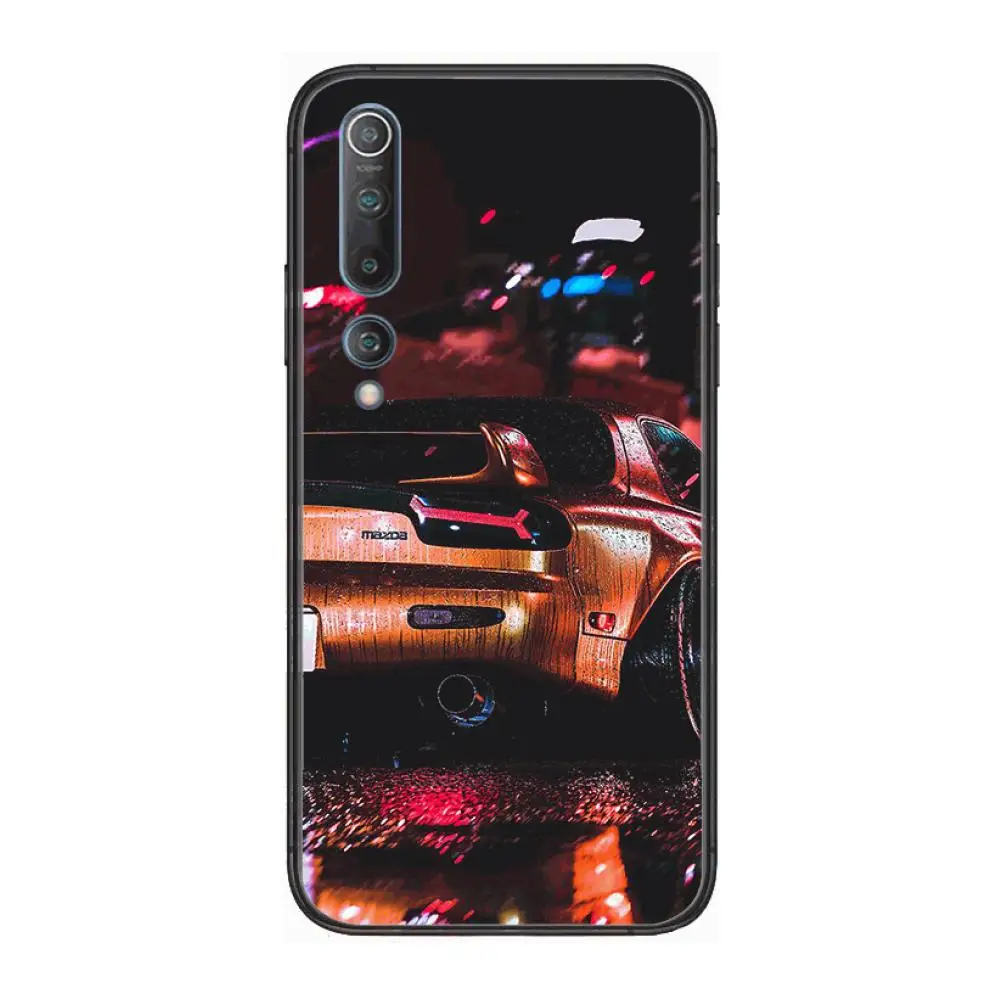 

JDM Tokyo drift sports car Phone Case For xiaomi mi11 5g 10 liti Ultra 9Pro SE 3 8 Note Anime Black Cover Silicone Back Pretty t
