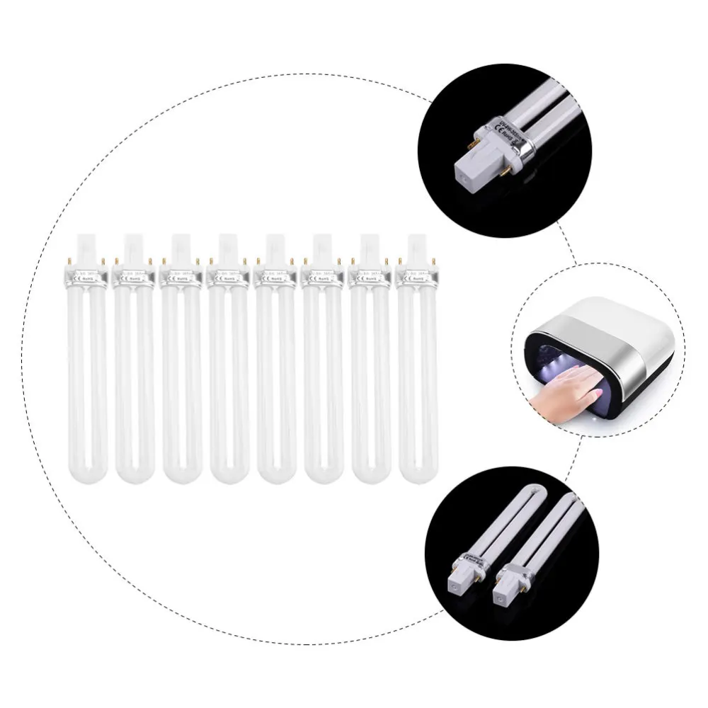 

8pcs Nail Phototherapy Lamp Nail Therapy Light Nail Lamp Phototherapy Light