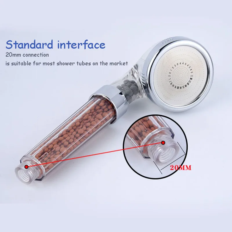 Насадка для душа высокого давления с анионным энергосберегающим шаром ручной