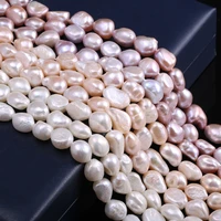natural freshwater pearls irregular shaped pearl beads making for quality jewelry bracelet necklace accessories size 11 12mm