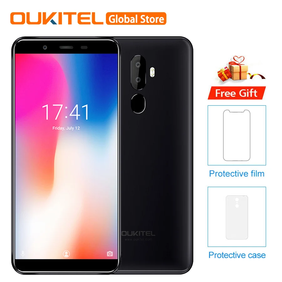 OUKITEL U25 PRO 5," 2.5D Android 8,1 MT6750T восьмиядерный 4 гб 64 гб 13 мп+ 2 мп/5 мп смартфон 3200 мач отпечаток пальца мобильный телефон